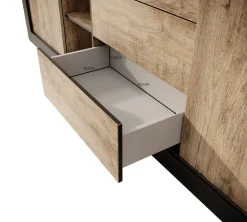 Trinidad - Dressoir - Eiken - 220x45x85 cm