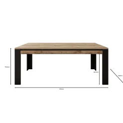 Trinidad - Eetkamertafel - Eikenlook - 195x100x77 cm
