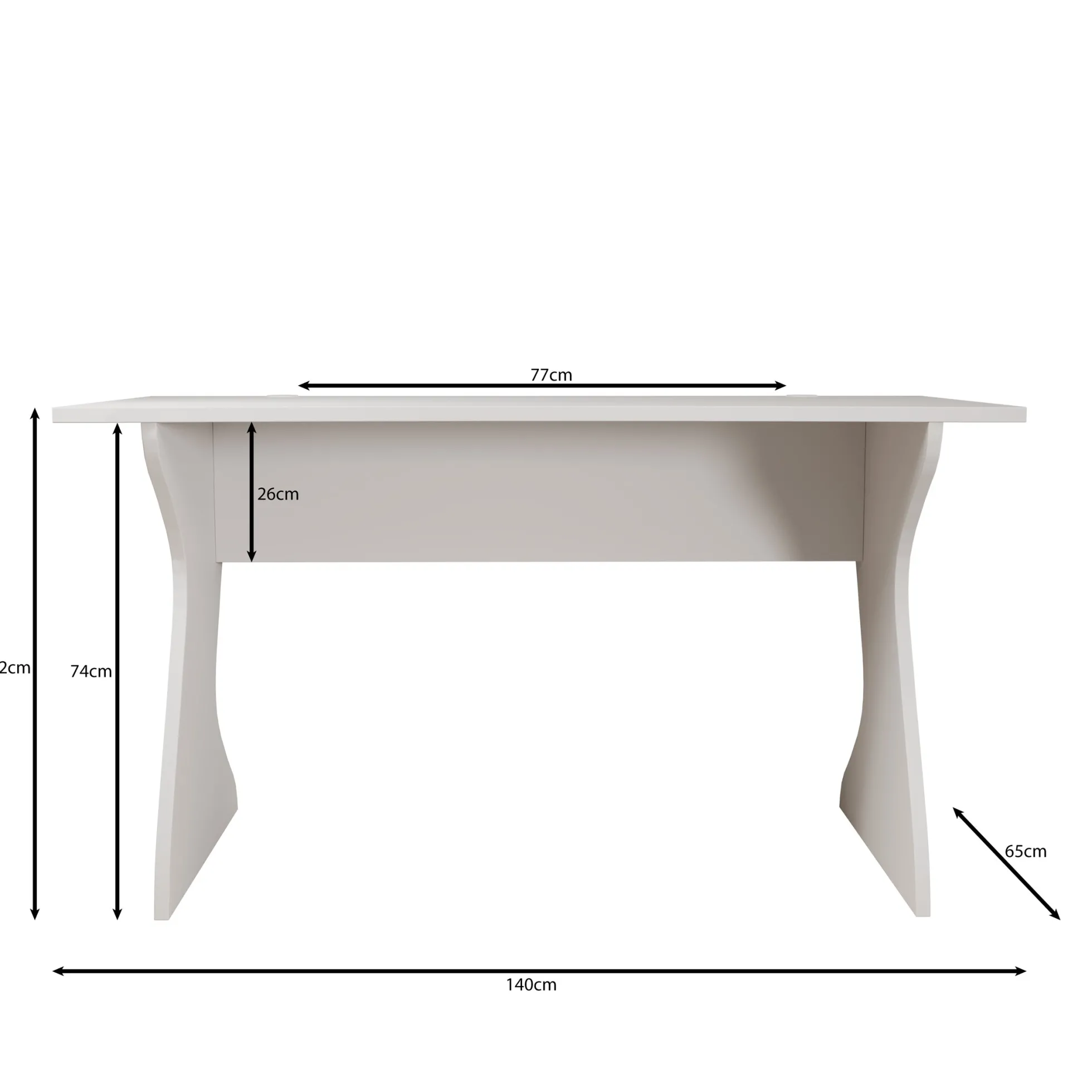 Unfold - Bureau - Groen - 140x65x76 cm