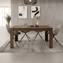 Uverta - Eetkamertafel - Donker eiken - 166x88x75 cm
