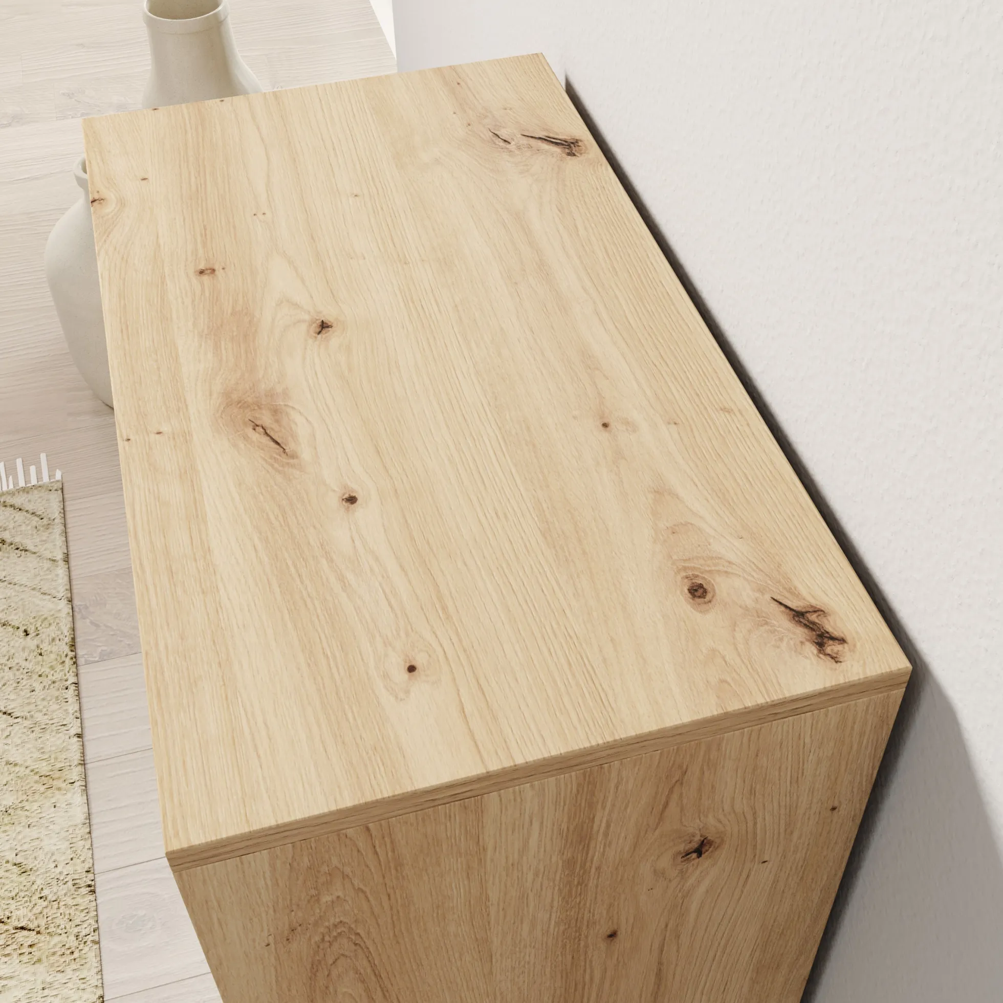 Vallée - Schoenenkast - Licht eikenpatroon - 60x34x87 cm