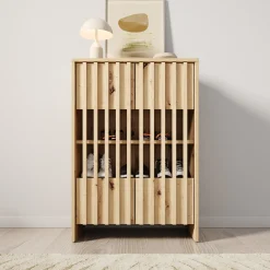 Vallée - Schoenenkast - Licht eikenpatroon - 60x34x87 cm