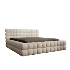 Valona - Tweepersoonsbed - Teddystof beige - 180x200 cm