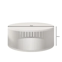Vanya - Salontafel - Zwart - 75x75x30 cm