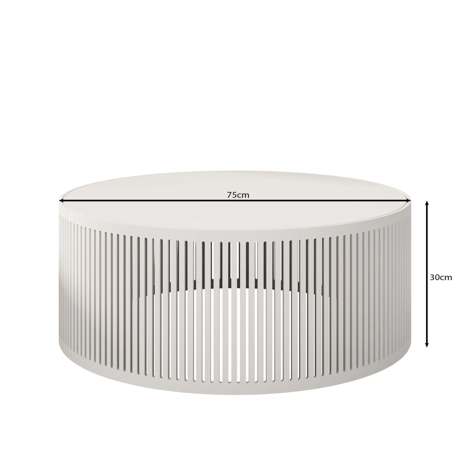 Vanya - Salontafel - Zwart - 75x75x30 cm