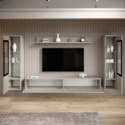 Variety - Wandmeubel - Beige - 180x33x132 cm