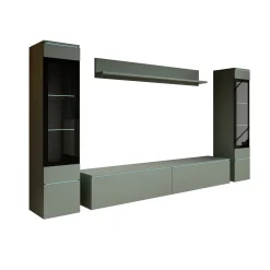 Variety - Wandmeubel - Groen - 180x33x132 cm