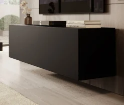 Venica - TV-Meubel - Mat zwart - 140 cm