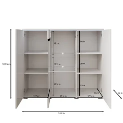 Verity 7 - Dressoir - Beige - 120x40x103 cm