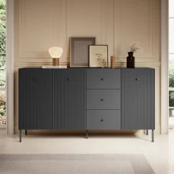 Vermont - Dressoir - Antraciet - 180x42x98 cm
