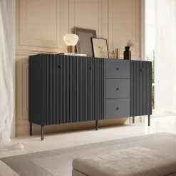Vermont - Dressoir - Antraciet - 180x42x98 cm