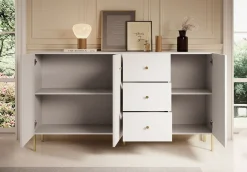 Vermont - Dressoir - Wit - 180x42x98 cm