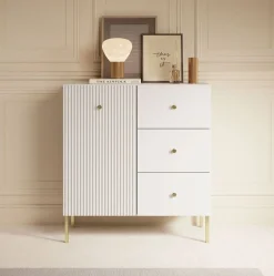 Vermont - Dressoir - Wit - 91x42x98 cm