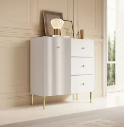Vermont - Dressoir - Wit - 91x42x98 cm