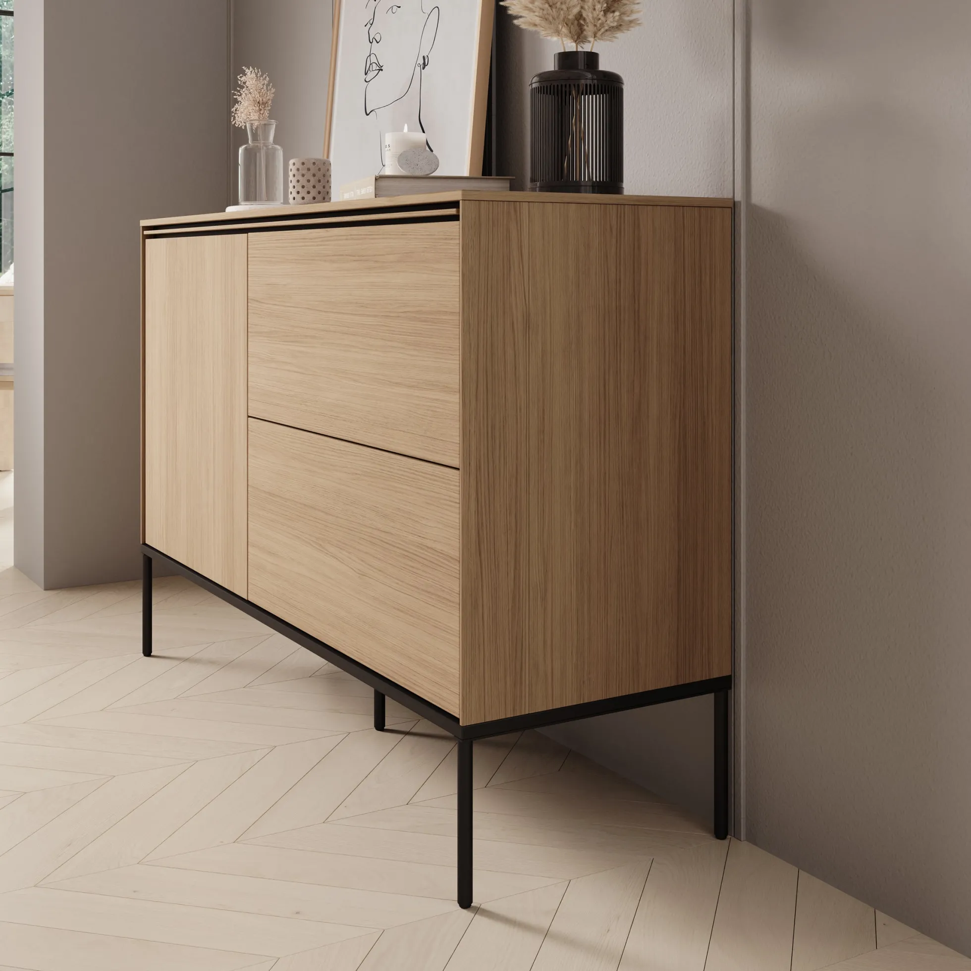 Vicious - Dressoir - Eiken - 127x41x85 cm