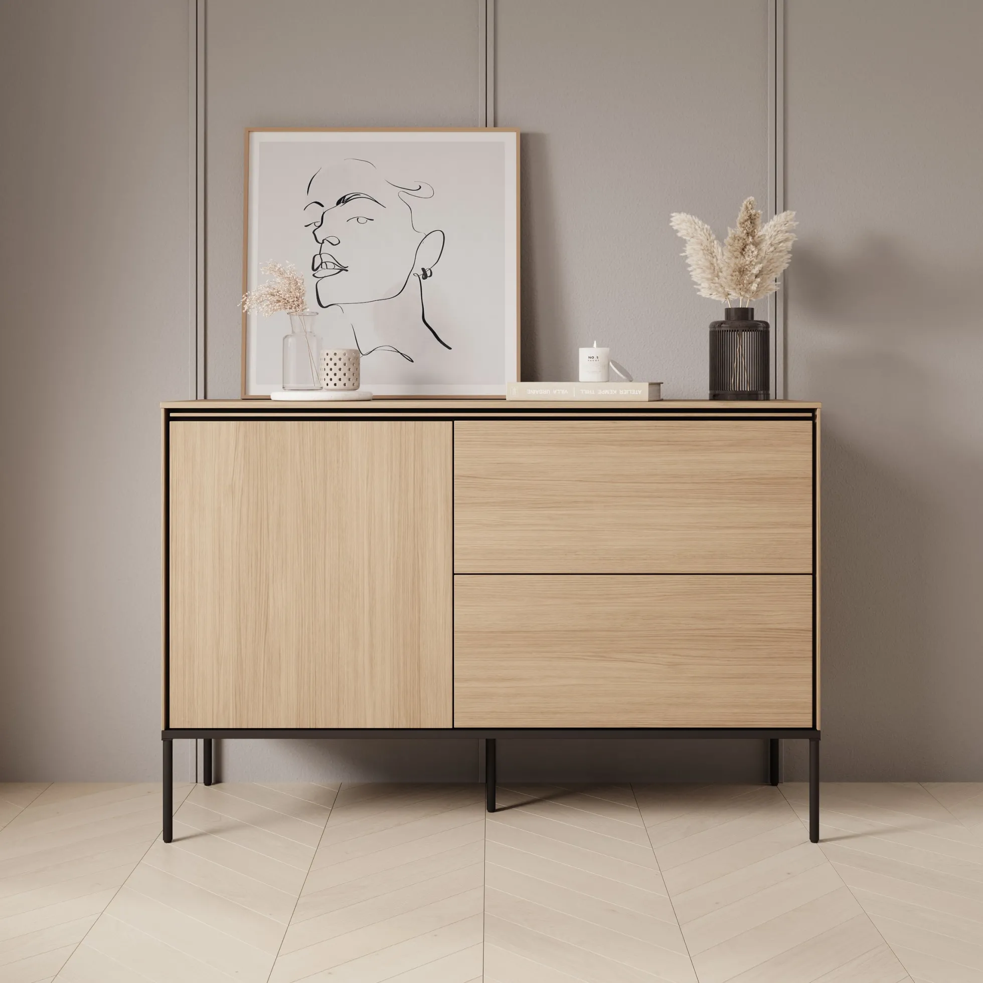 Vicious - Dressoir - Eiken - 127x41x85 cm