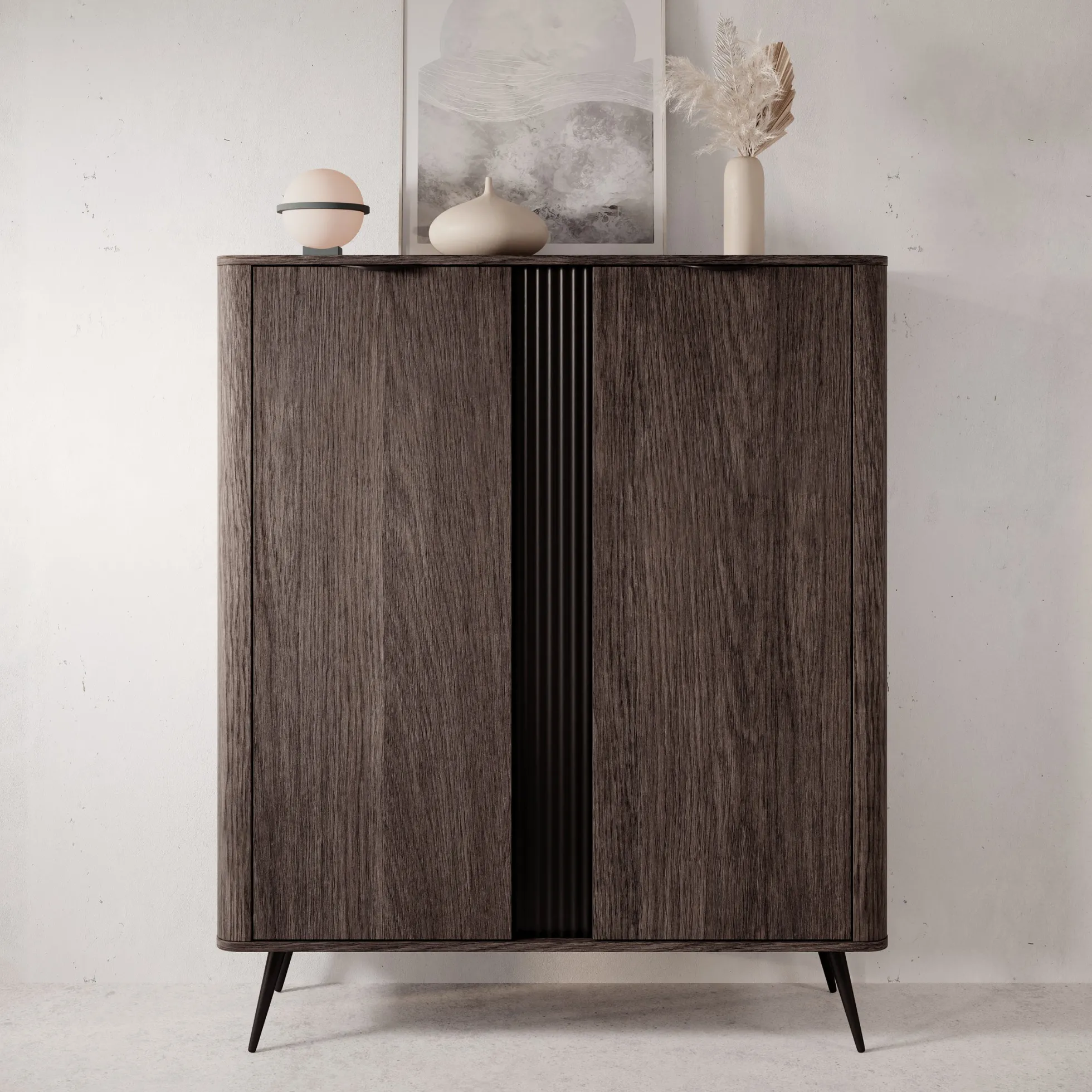 Victoria - Dressoir - Donker eiken - 113x38x134 cm