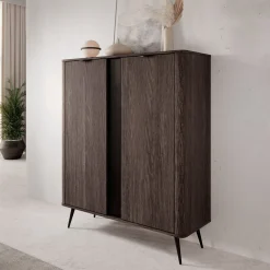 Victoria - Dressoir - Donker eiken - 113x38x134 cm
