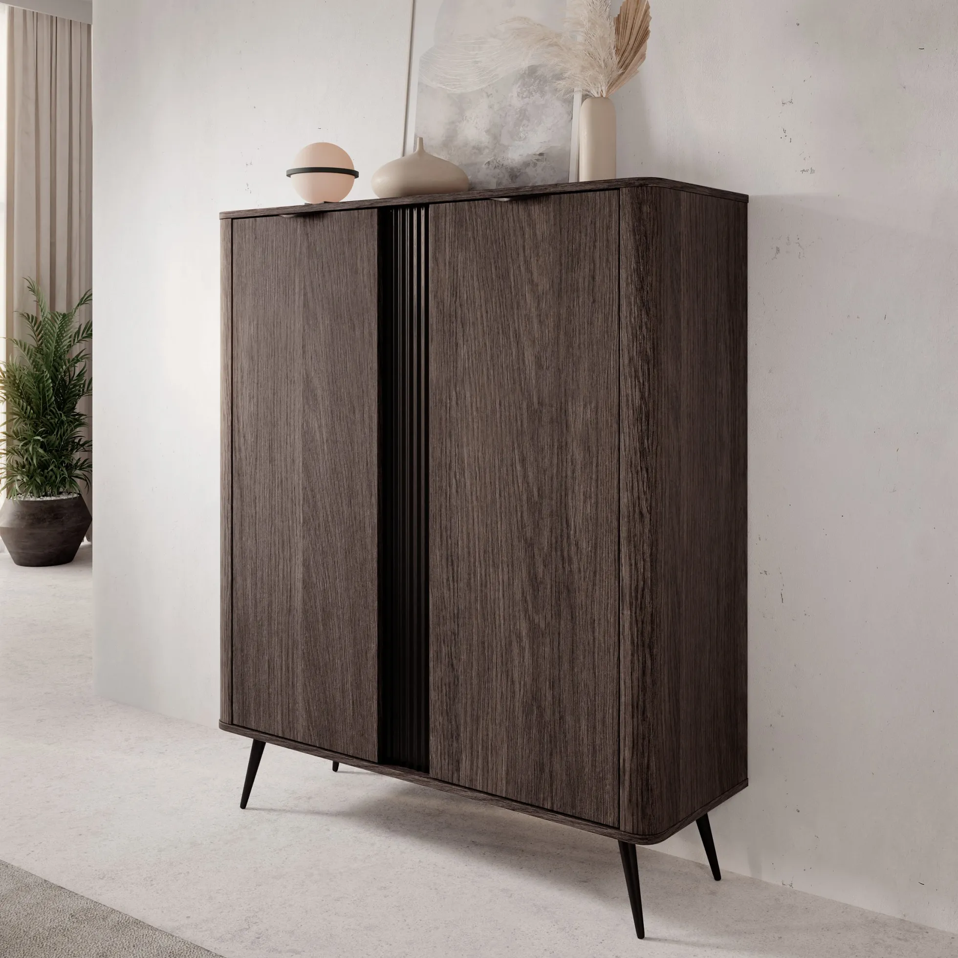 Victoria - Dressoir - Donker eiken - 113x38x134 cm