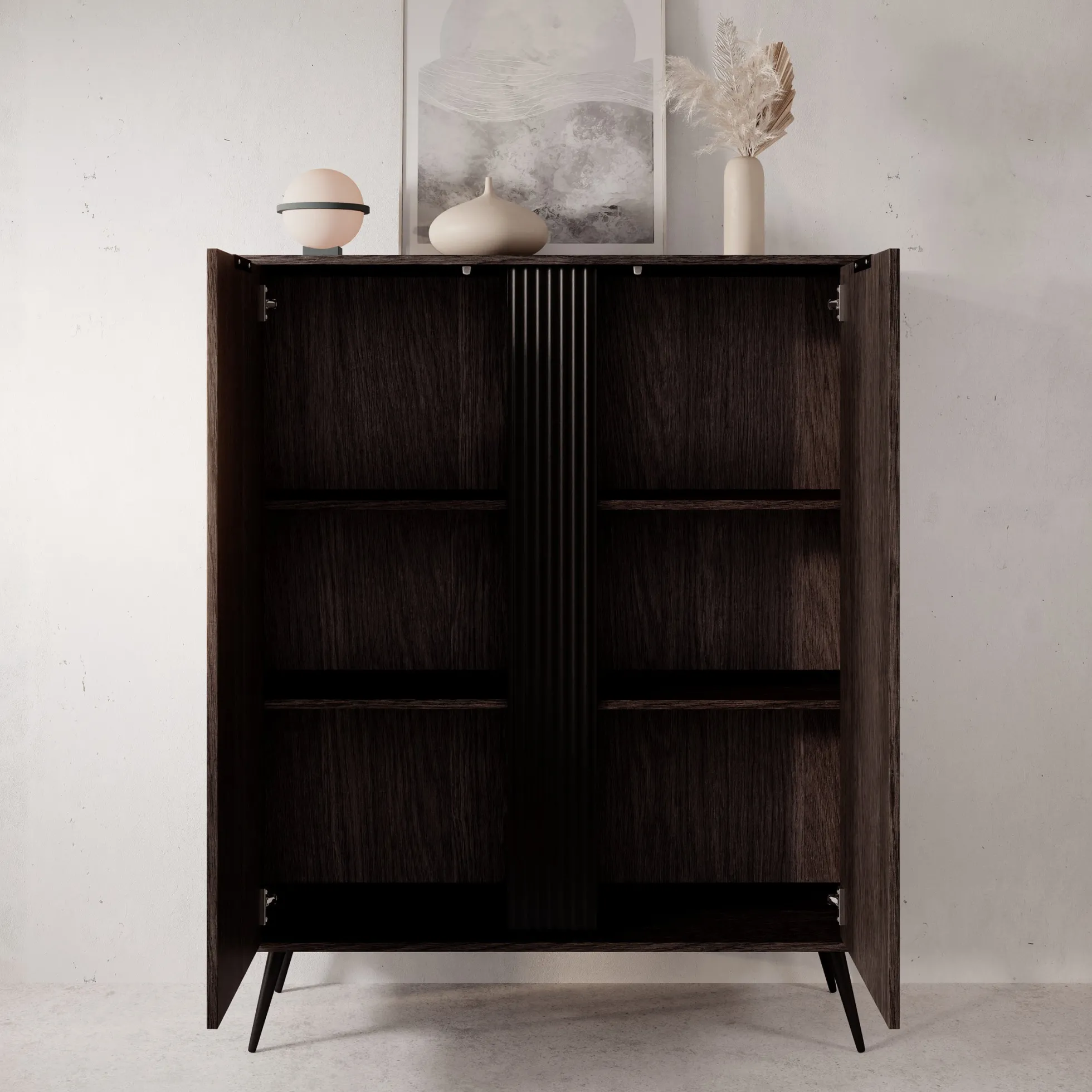 Victoria - Dressoir - Donker eiken - 113x38x134 cm