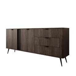 Victoria - Dressoir - Donker eiken - 195x38x81 cm