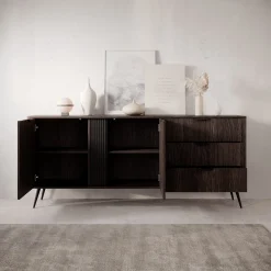 Victoria - Dressoir - Donker eiken - 195x38x81 cm
