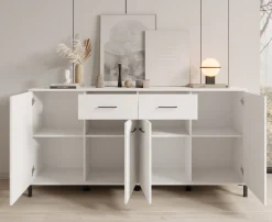Vidor - Dressoir - Wit - 183x40x90 cm