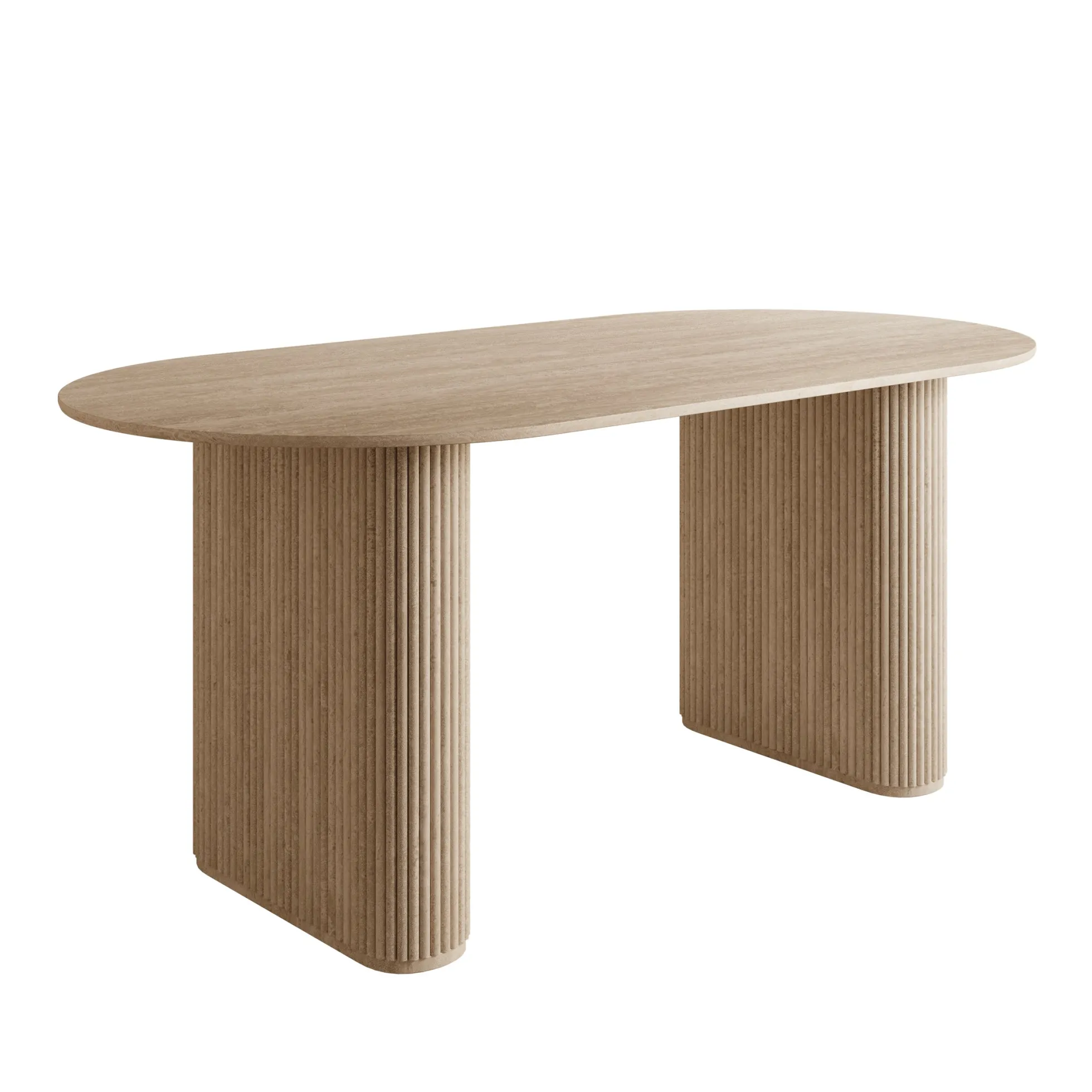 Viento - Eetkamertafel - Travertin - 180x90x76 cm