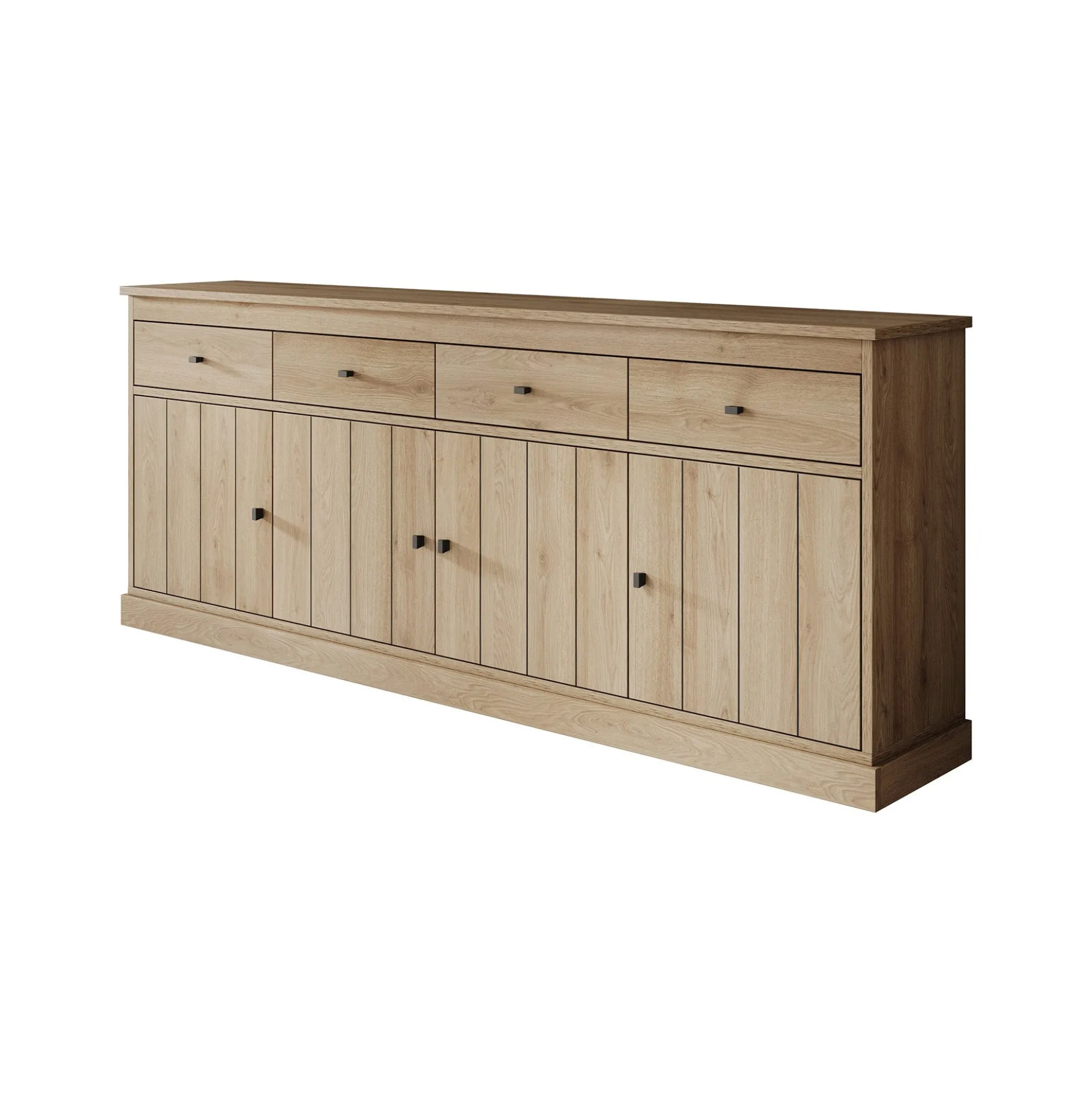 Vince - Dressoir - Eiken - 225x50x90 cm
