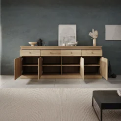 Vince - Dressoir - Eiken - 225x50x90 cm