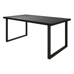 Vince - Eetkamertafel - Zwart - 180x98x78 cm