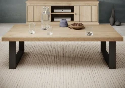 Vince - Salontafel - Eiken - 130x65x36 cm