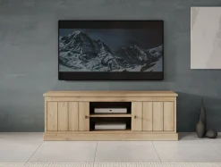 Vince - TV-Meubel met 2 deuren - Eiken - 155 cm