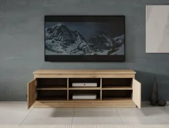 Vince - TV-Meubel met 2 deuren - Eiken - 155 cm