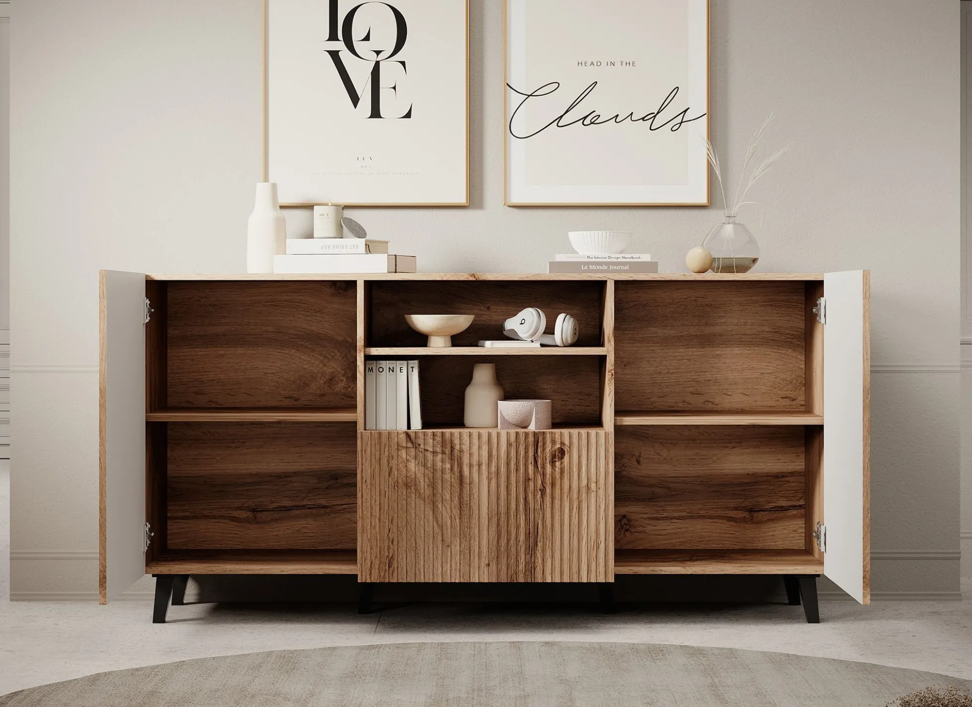 Vintar - Dressoir - Eiken - 151x42x83 cm