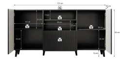 Vintar - Dressoir - Eiken - 151x42x83 cm