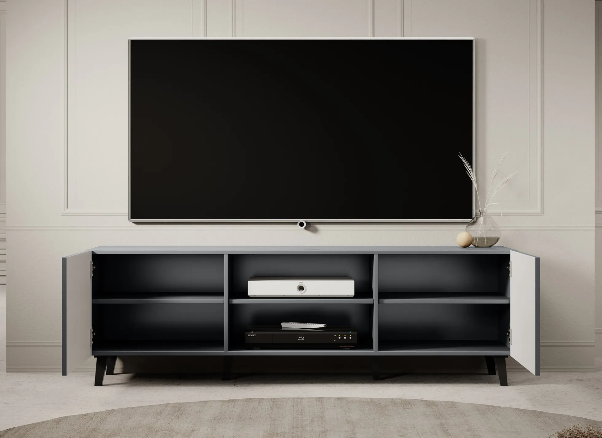 Vintar - TV-Meubel - Antraciet - 150 cm