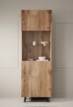 Vintar - Vitrinekast - Eiken - 60x42x183 cm