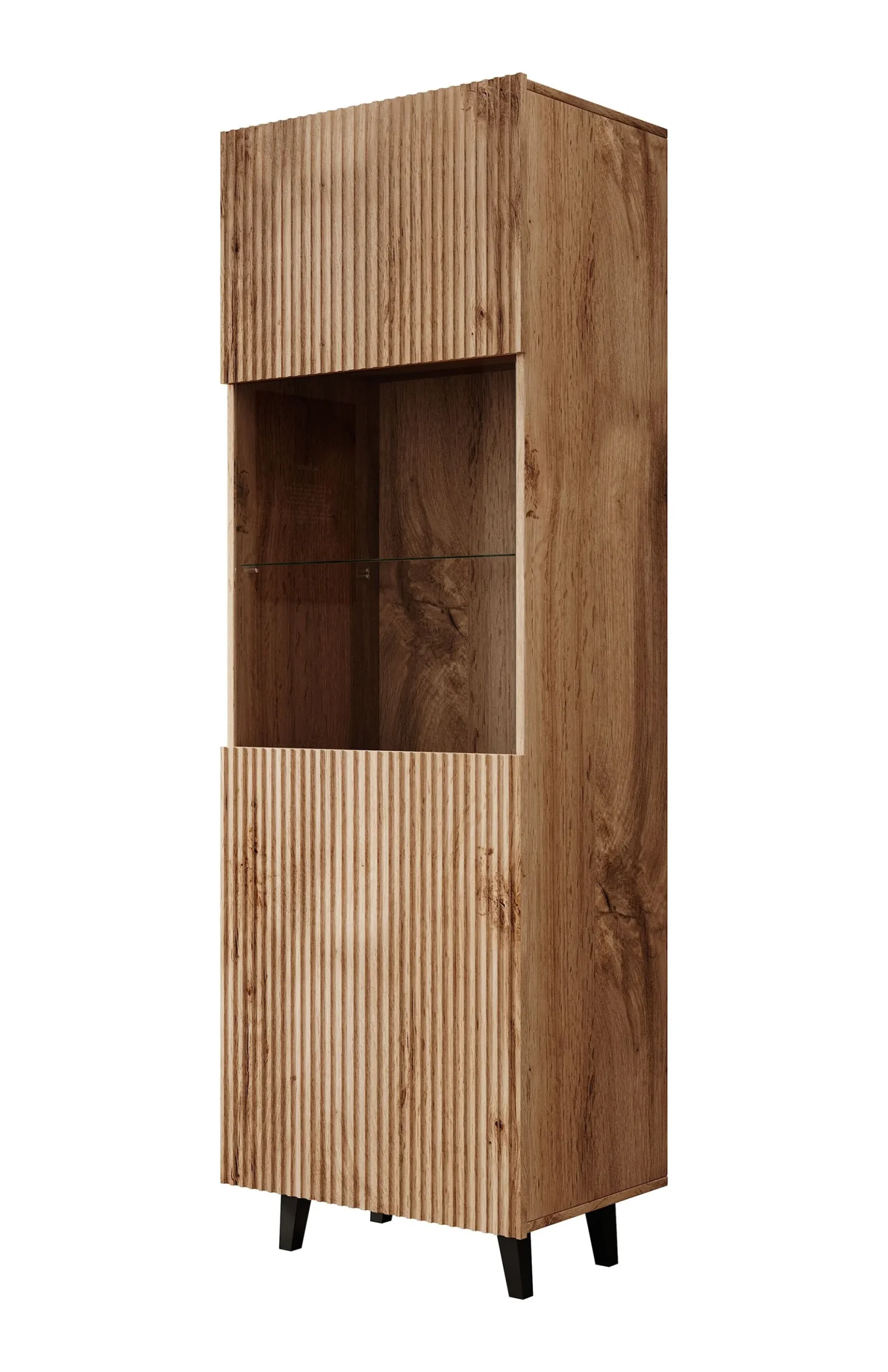 Vintar - Vitrinekast - Eiken - 60x42x183 cm