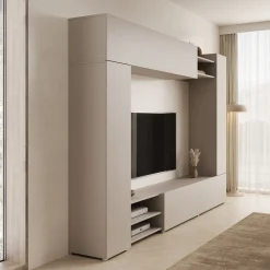 Virevano - Wandmeubel - Beige - 270x37x185 cm