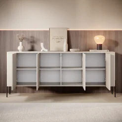 Vivi - Dressoir - Beige - 190x40x80 cm