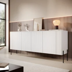 Vivi - Dressoir - Wit - 190x40x80 cm