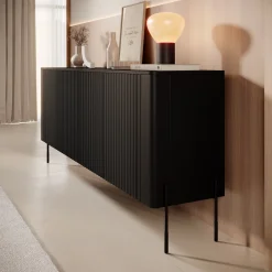 Vivi - Dressoir - Zwart - 190x40x80 cm