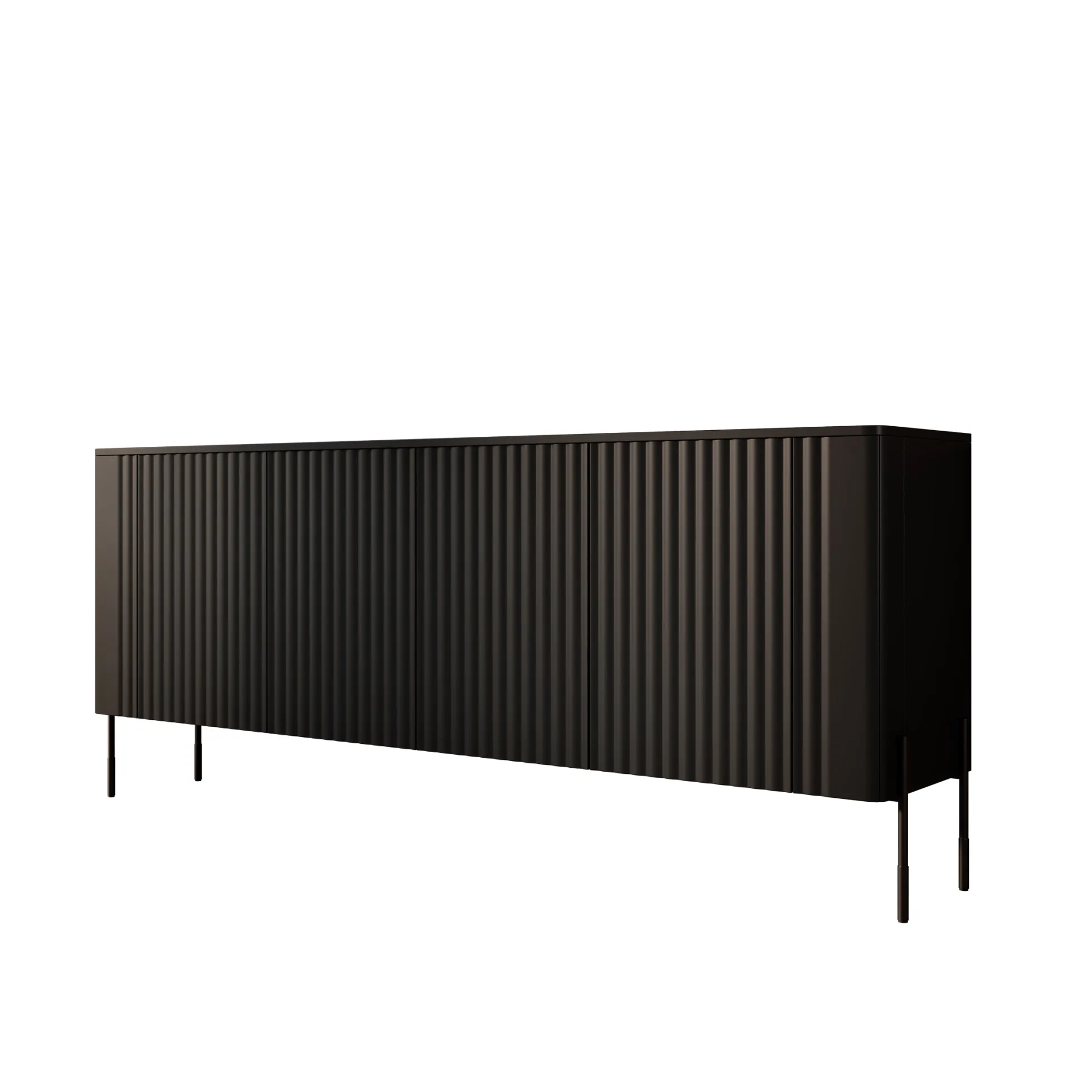 Vivi - Dressoir - Zwart - 190x40x80 cm
