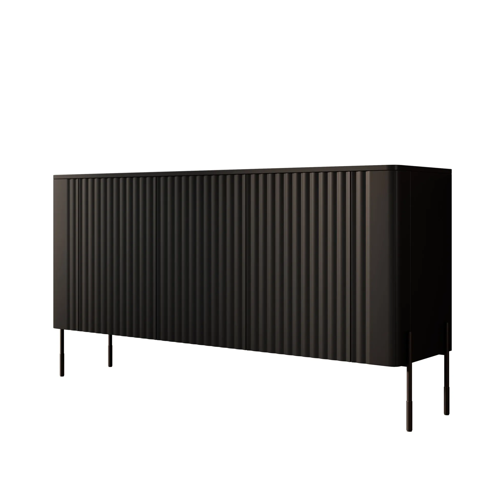 Vivi - Dressoir - Zwart - 150x40x80 cm