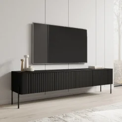 Vivi - TV-Meubel - Zwart - 190x40x50 cm