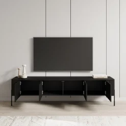 Vivi - TV-Meubel - Zwart - 190x40x50 cm