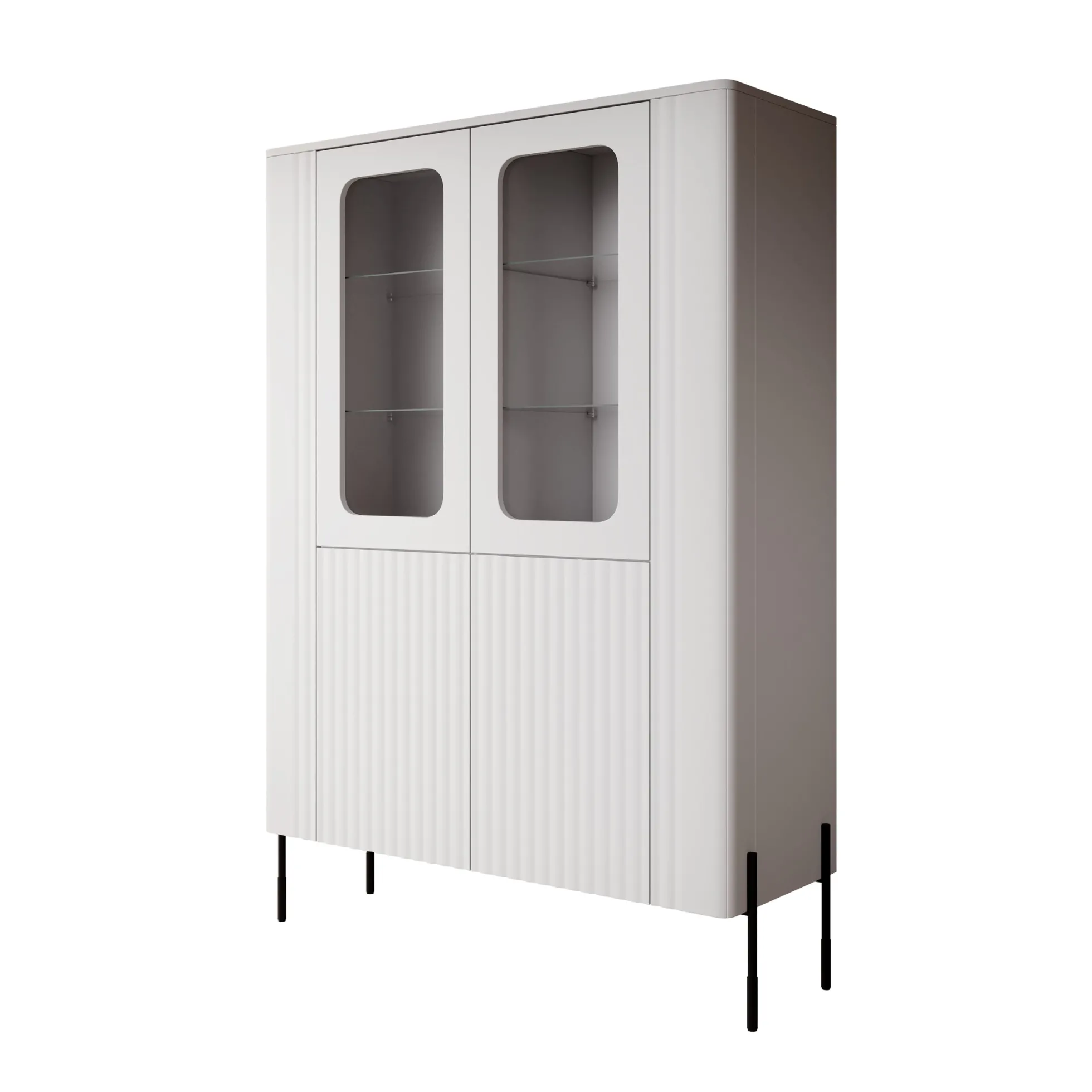 Vivi - Vitrinekast - Wit - 110x40x160 cm