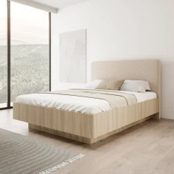 Voorne - Tweepersoonsbed - Eiken - 160x200 cm
