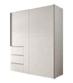 Walter - Kledingkast met schuifdeuren - Wit - 170x61x200 cm